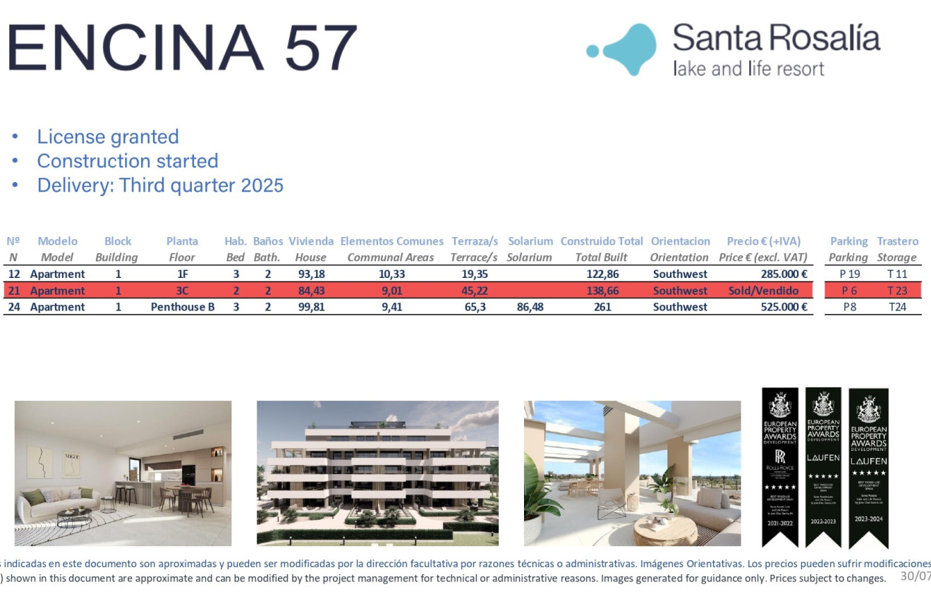 Nouvelle construction - Apartment - Santa Rosalia