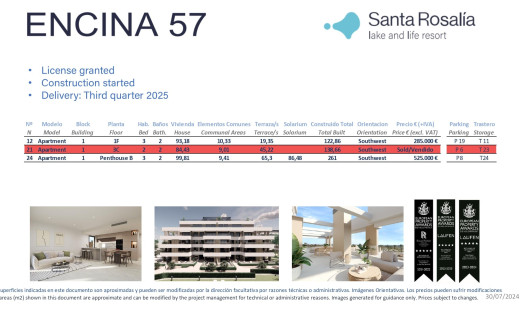 Nouvelle construction - Apartment - Santa Rosalia